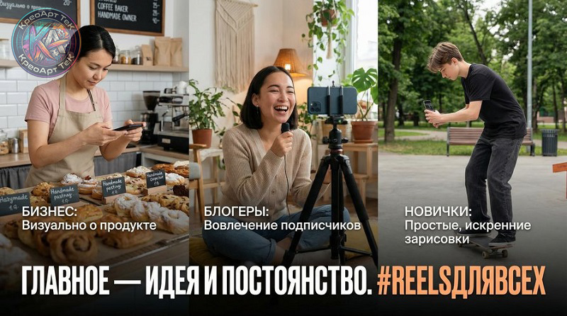 Рилсмейкер, видеомейкер, reels